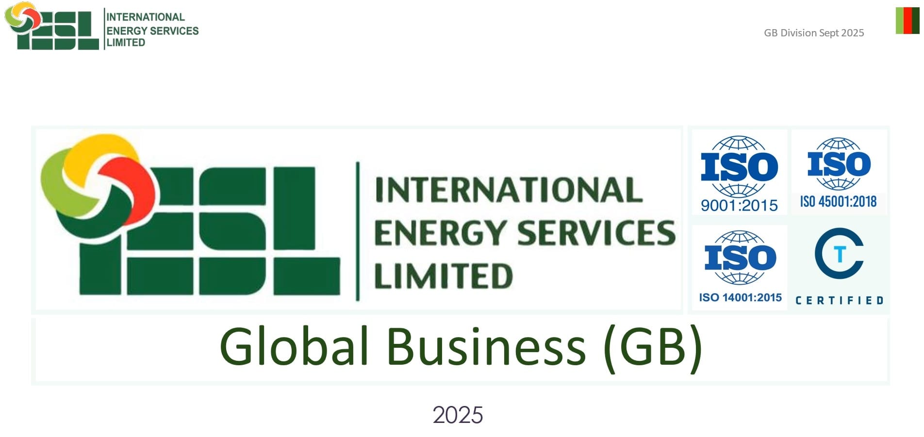 GLOBAL BUSINESS INDUCTION